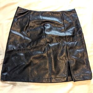 Women's High-Rise Notch Front Mini Skirt - Wild Fable™